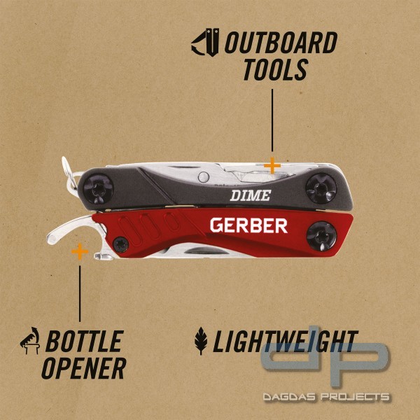 GERBER DIME MULTI-TOOL IN VERSCHIEDENEN FARBEN