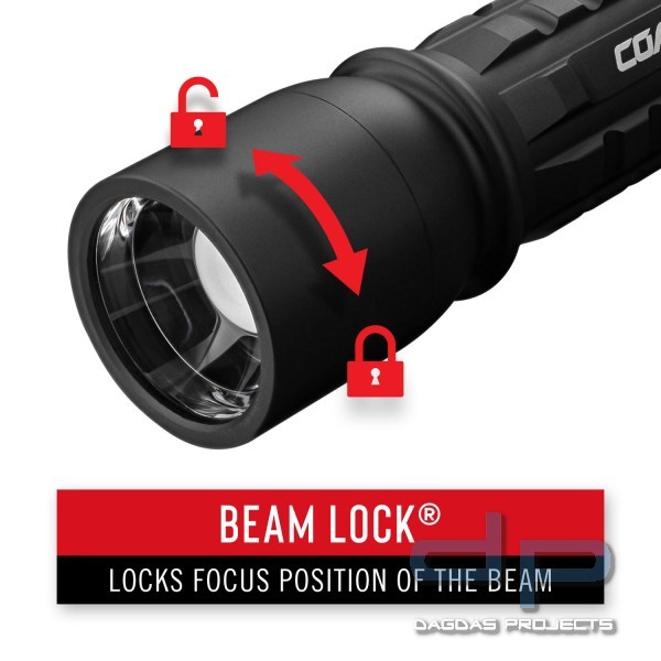 COAST XP11R Taschenlampe (2100 Lumen, wiederaufladbar)