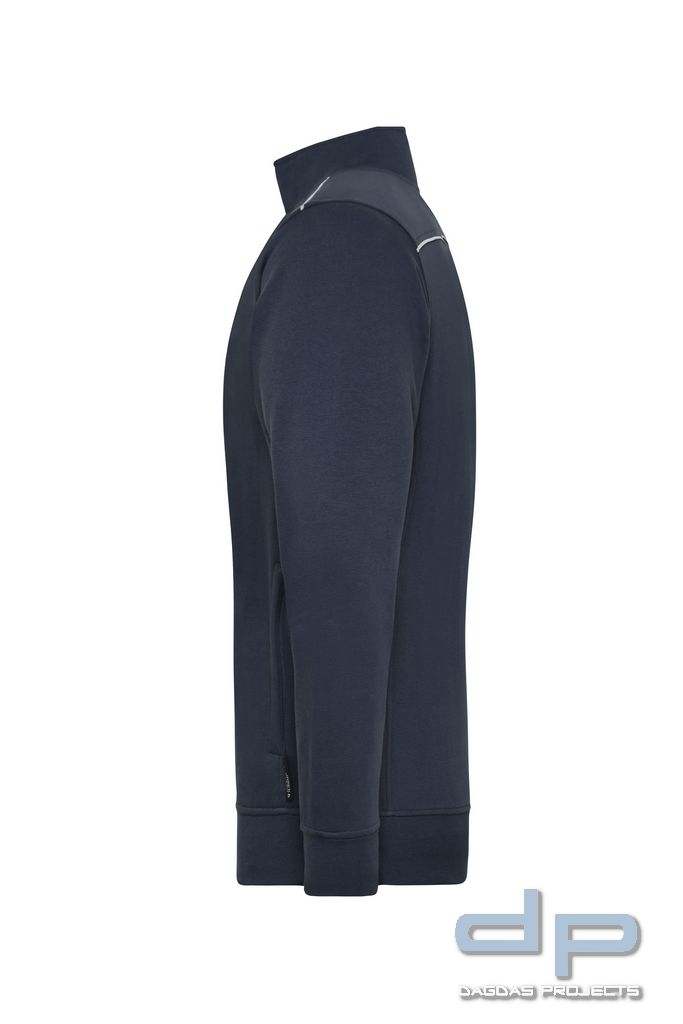 Sweat Jacke dp S-Serie in verschiedenen Farben mit Wunschaufdruck umrandet