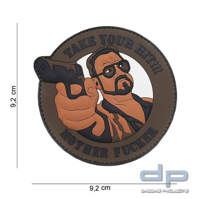 Emblem 3D PVC Take Your Hit braun