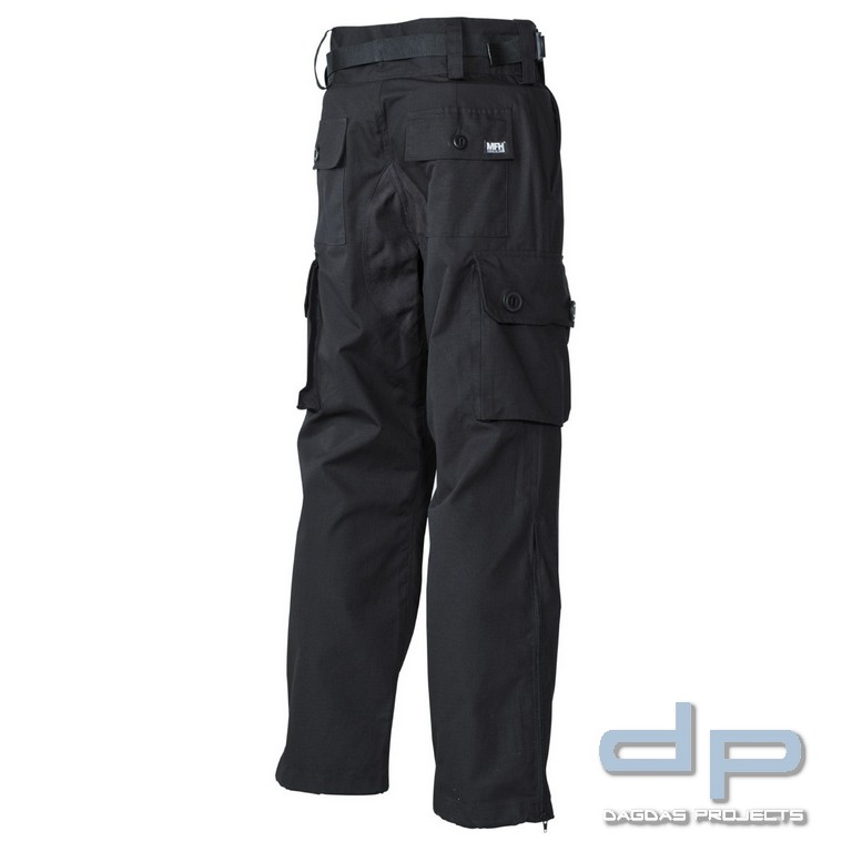 Kommandohose, "Smock", Rip Stop, schwarz