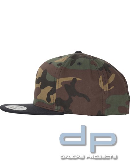 Classic Snapback 2-Tone Camo Cap in Green Camo/Black und Black/Green Camo