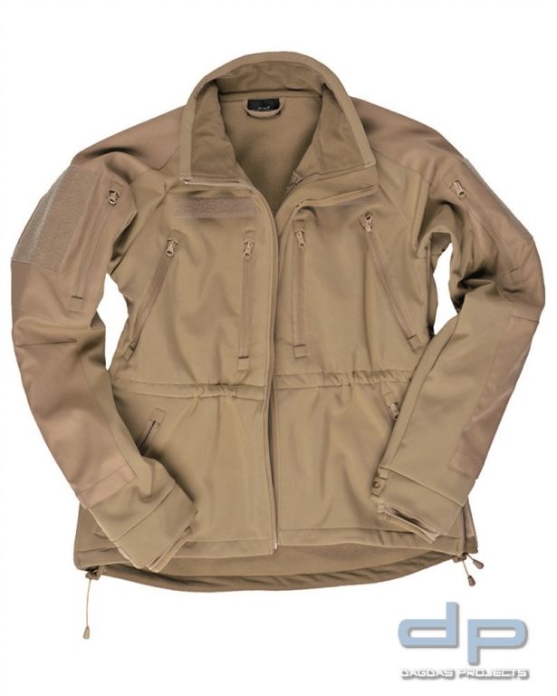 SOFTSHELL JACKE MIL-TEC® PLUS COYOTE
