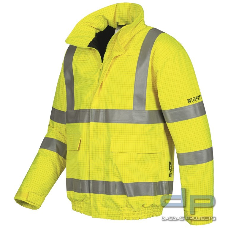 Safestyle MULTINORM PILOTJACKE in Orange mit Aufdruck nach Wunsch auf Brust und Rücken
