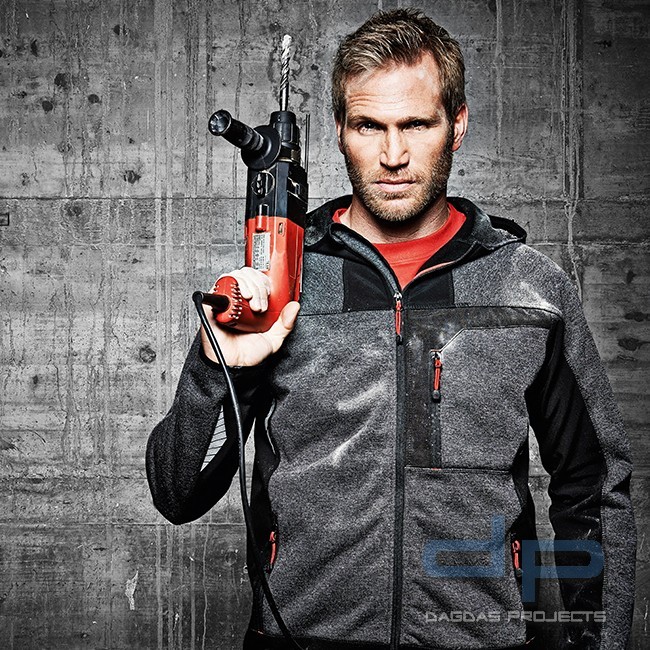 PROFESSIONAL FUNKTIONSJACKE in Grau-Meliert