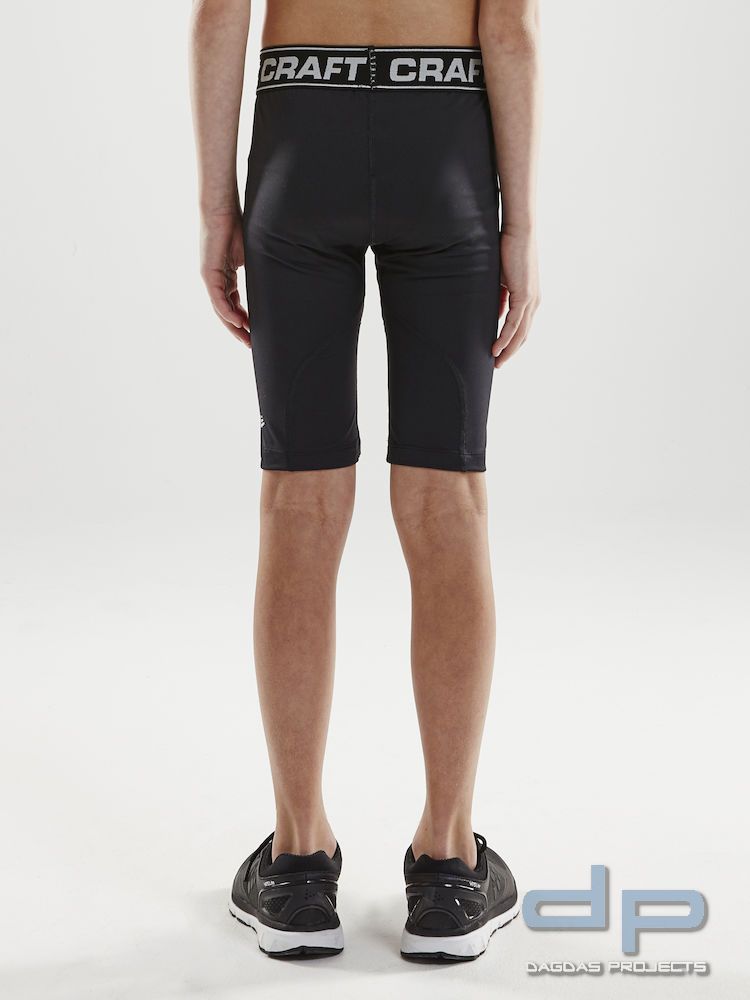Craft Pro Control Compression Short Tights für Kinder in Schwarz