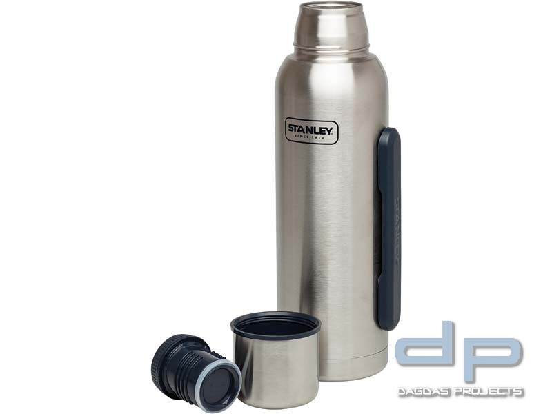 Stanley XL Adventure Vacuum Bottle, 1,3 Liter, 18/8 Stahl,  isolierender Trinkbecher, weite Öffnung