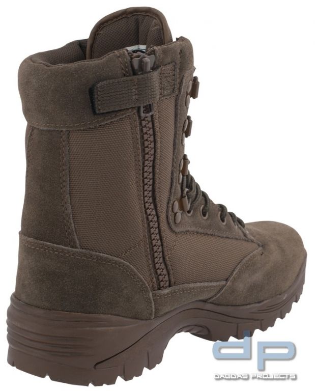 Mil-Tec Tactical Boot Side Zip Braun