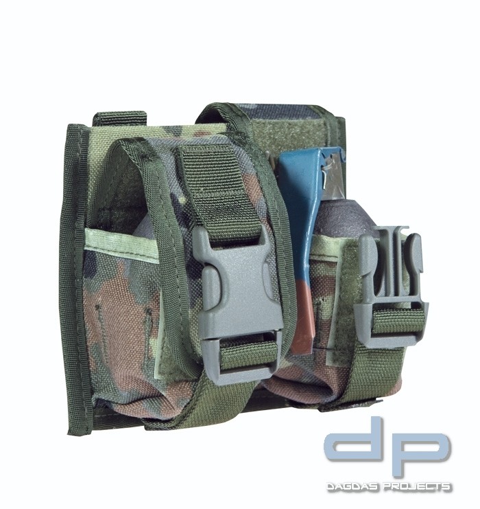 75Tactical Doppelhandgranatentasche KX2 Flecktarn