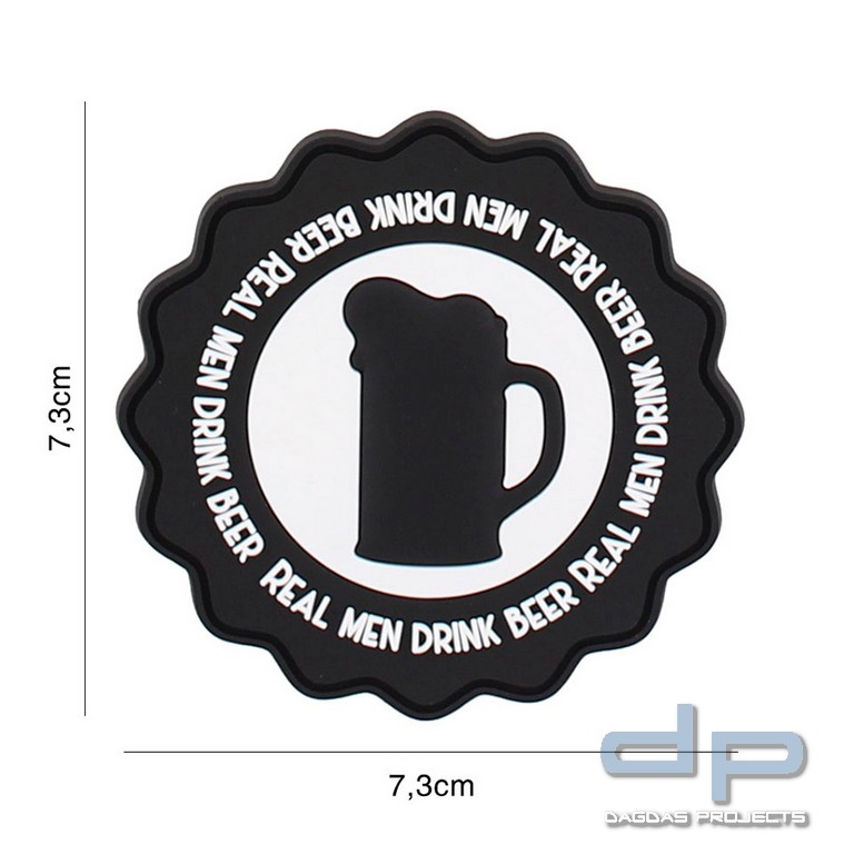 Emblem 3D PVC Drink beer schwarz