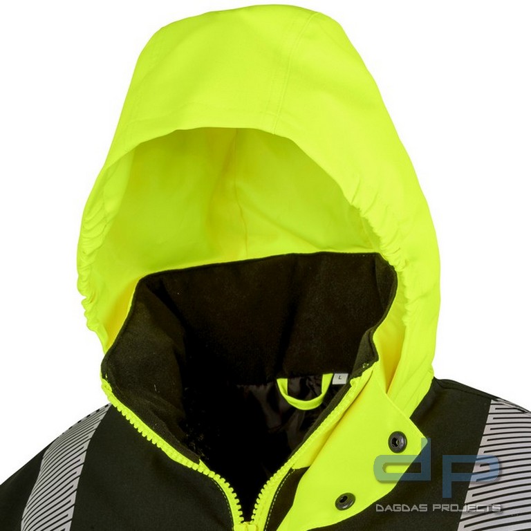 Printable Waterproof Safety Coat mit Wunschaufdruck in reflex silber