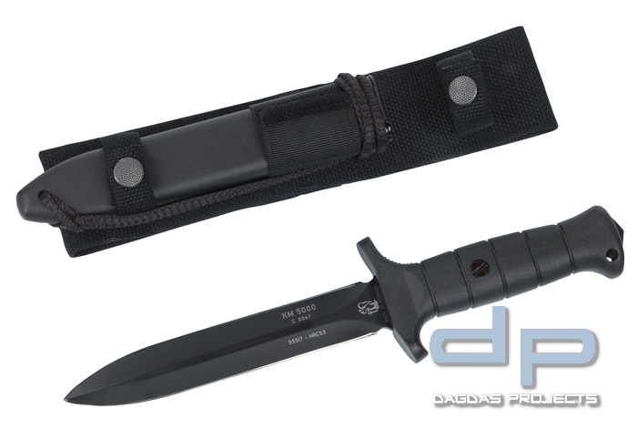 Eickhorn Kampfmesser KM 5000 Schwarz Klinge Glatt