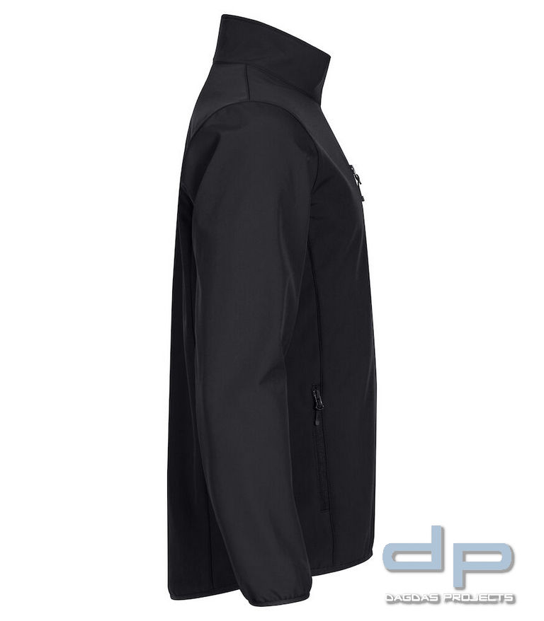 Herren Classic Softshell Jacket in verschiedenen Farben mit Aufdruck auf Brust und Rücken