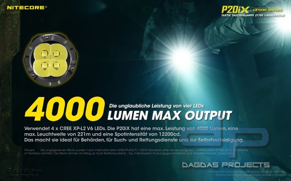 NITECORE P20IX (TASCHENLAMPE)