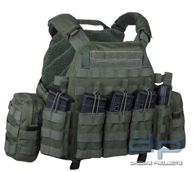 Warrior DCS DA M4 5.56mm Plate Carrier Olive Drab
