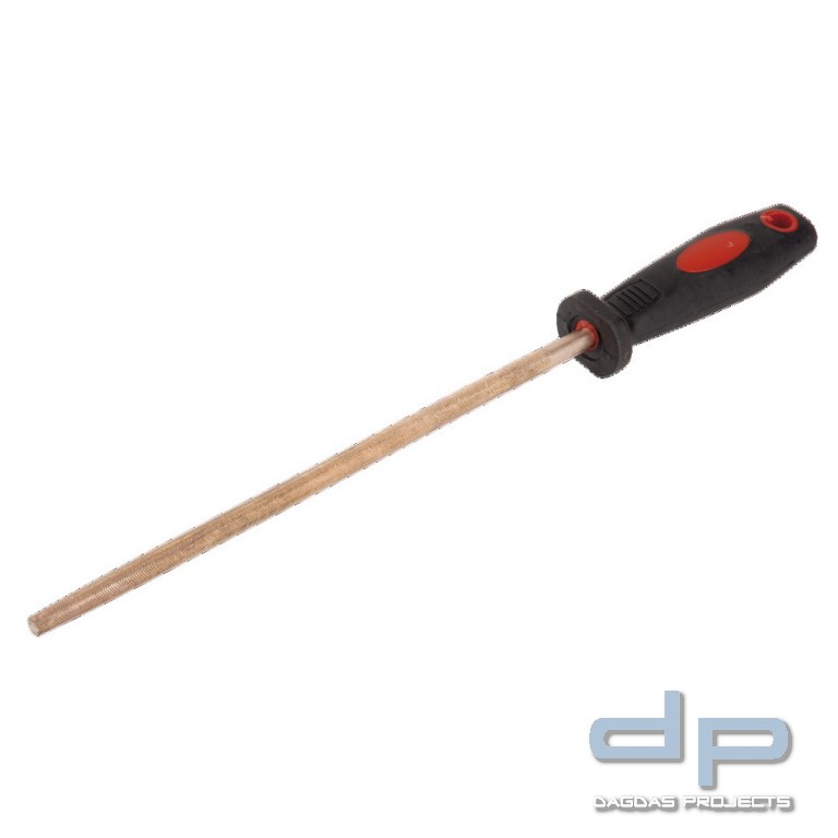 Rundfeile funkenfrei, mit ergonomischem Heft, 260 mm, H 1