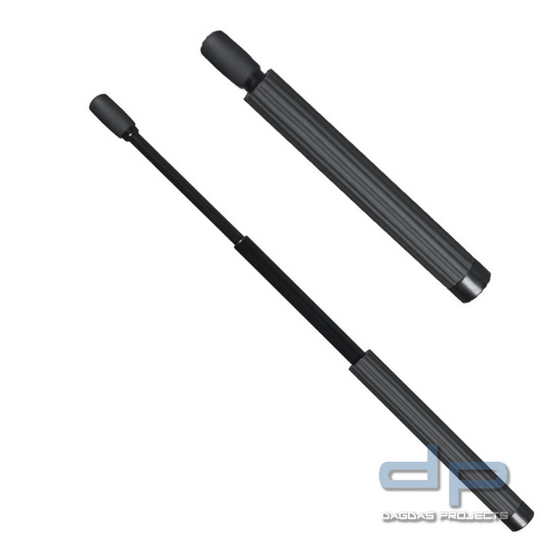 Monadnock Autolock 18, SuperGrip Power Safety Tip, schwarz verchromt