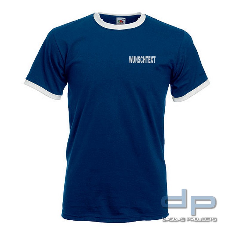 Valueweight Ringer T in verschiedenen Farben mit Wunschtext