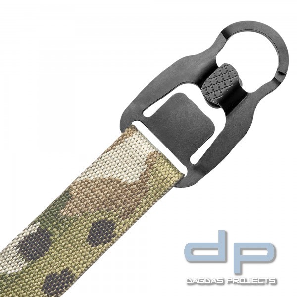 BLACKFOLIUM HOOK MASH 1“ (METAL ALL-PURPOSE SNAP HOOK) TRAGERIEMEN KARABINERHAKEN