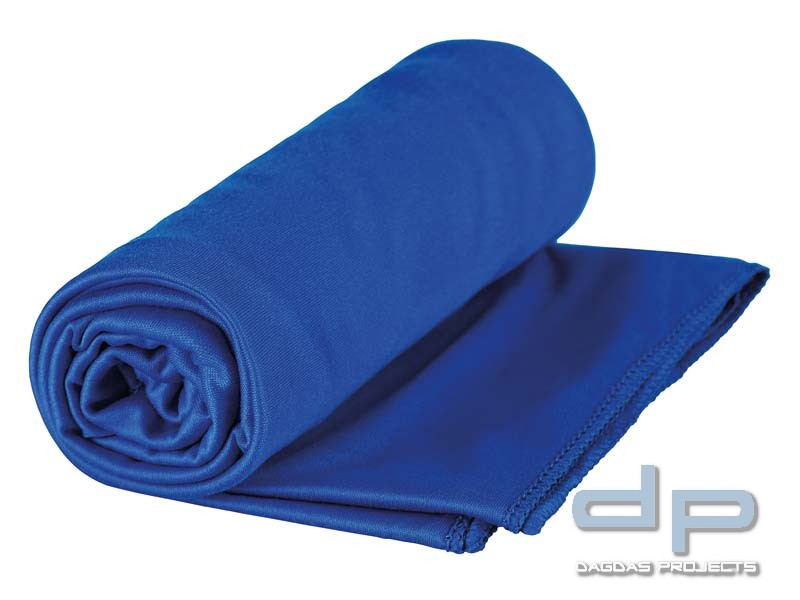 Sea to Summit POCKET TOWEL L, Mikrofaserhandtuch, cobalt-blau, Aufbewahrungstasche