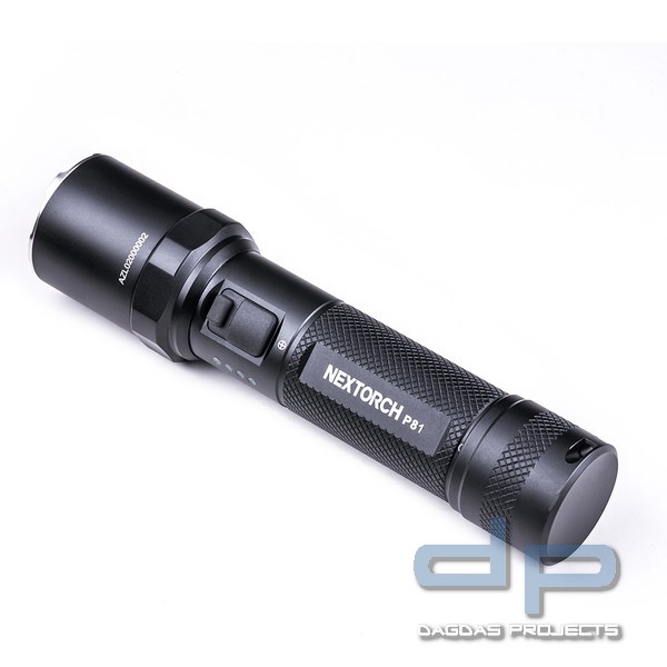 Nextorch P81 2.600 Lumen Einsatz LED Taschenlampe, USB-C Akkuladefunktion, Glasbrecher aus Nano-Kera