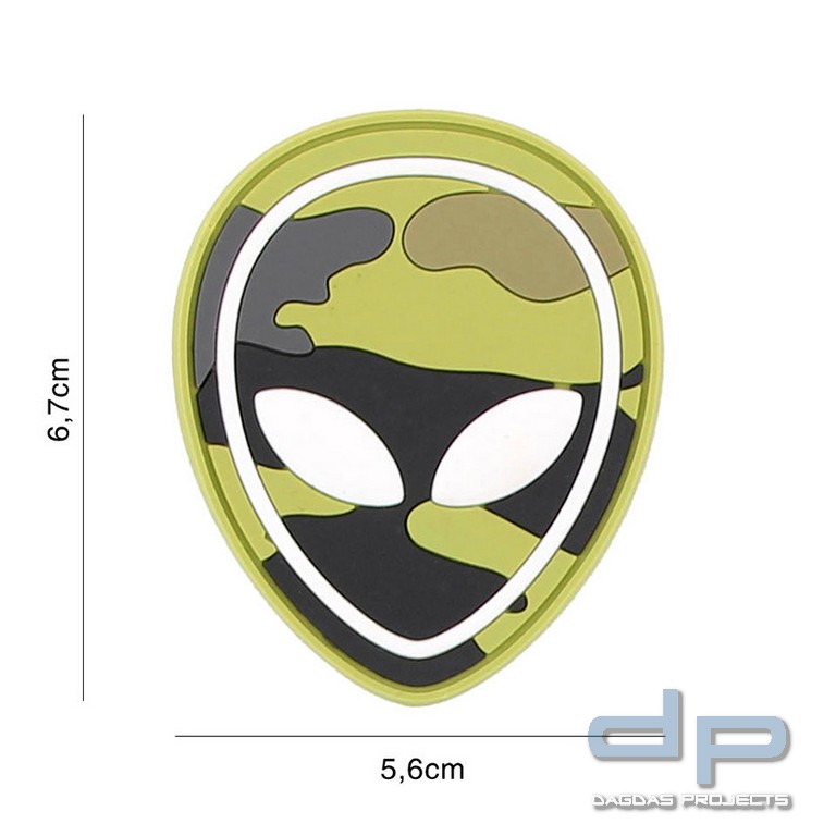 Emblem 3D PVC Alien woodland