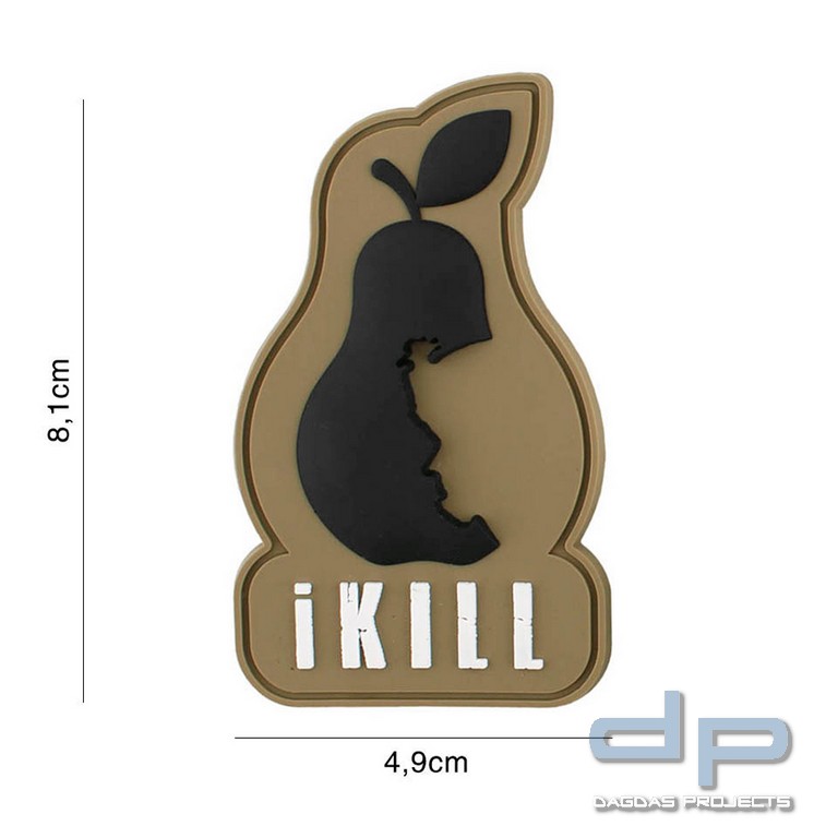 Emblem 3D PVC iKill braun