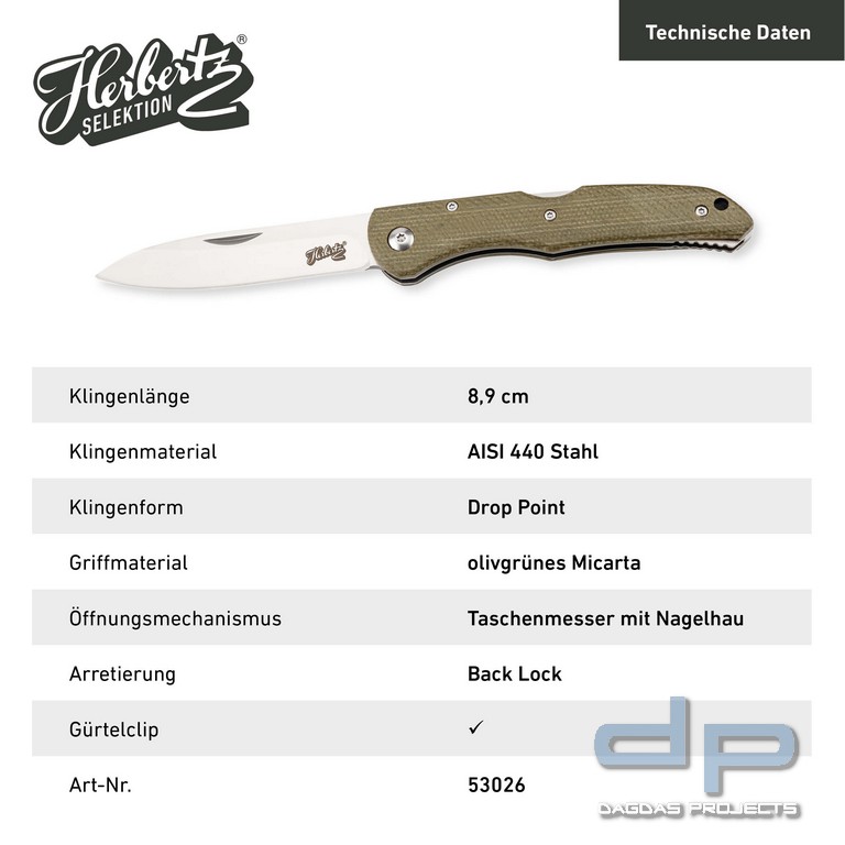 Taschenmesser Micarta