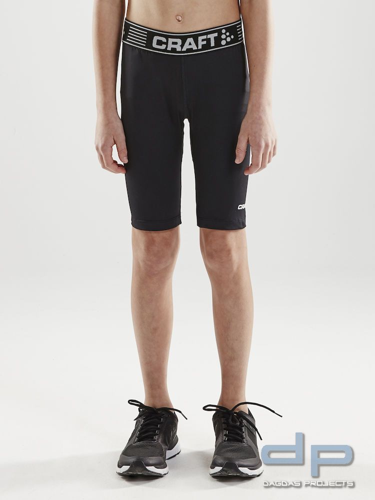 Craft Pro Control Compression Short Tights für Kinder in Schwarz