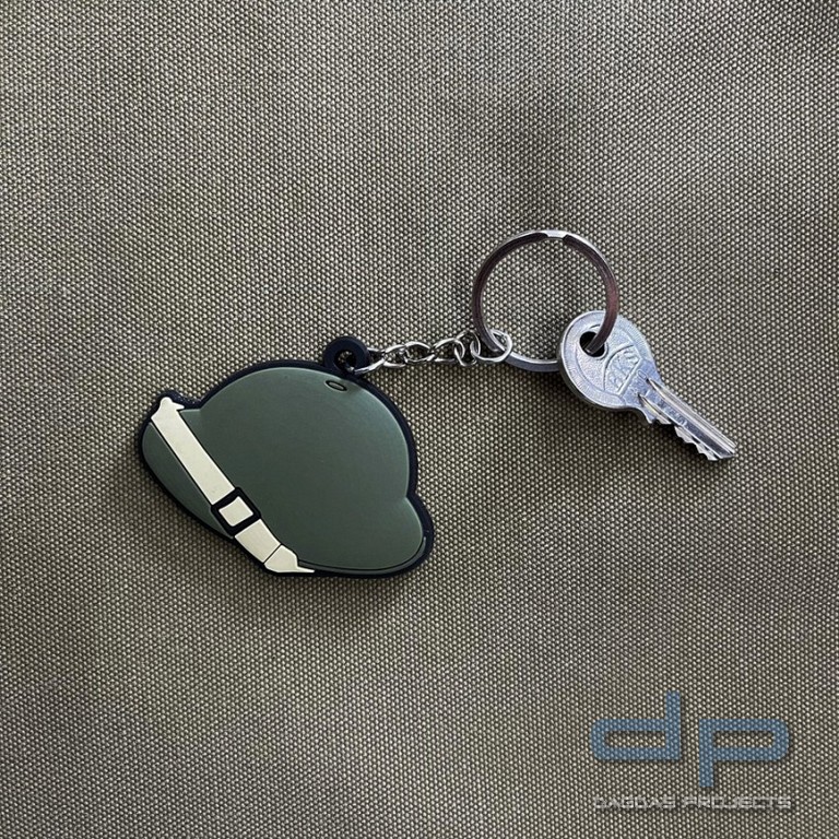 Schlüsselanhänger 3D PVC Brodie Helmet WWII #117