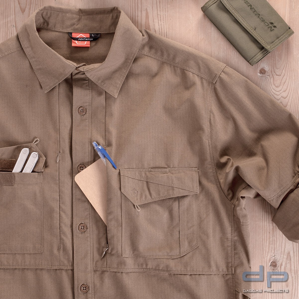 PENTAGON PLATO SHIRT LANGARM in verschiedenen Farben