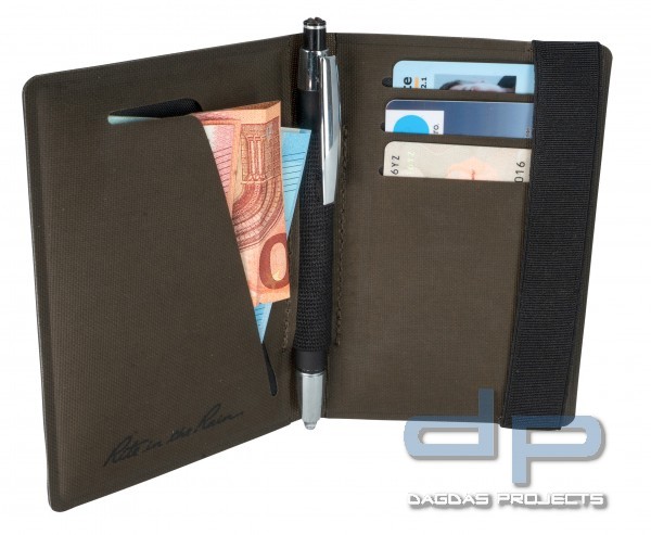 Rite In The Rain - Monsoon Field Wallet (wasserfeste Brieftasche u. Notiz-Block) in Dunkeloliv
