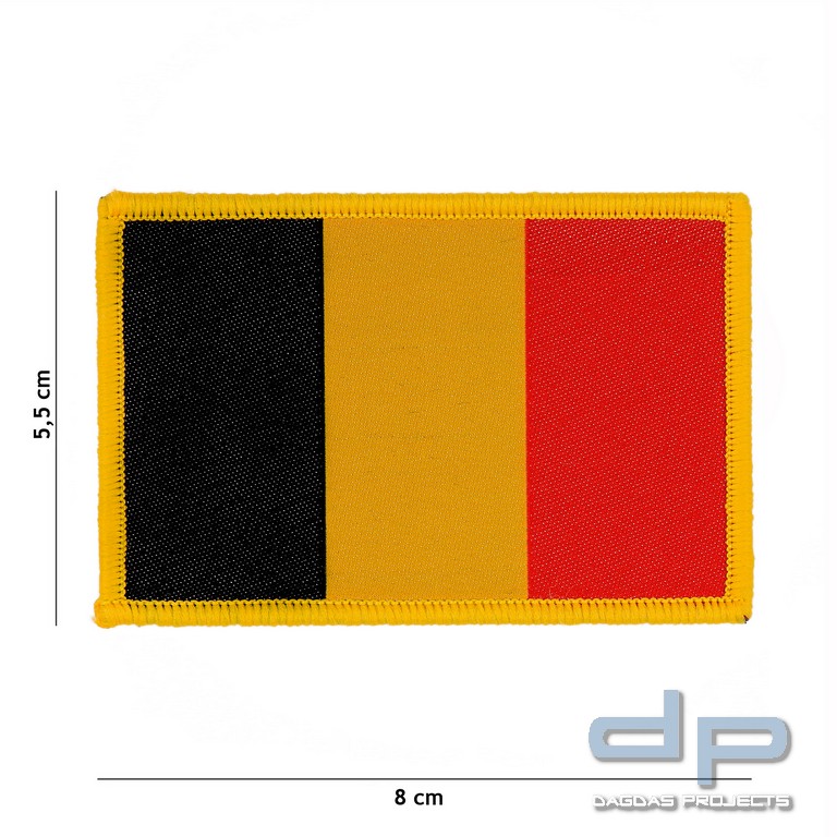 Emblem Stoff fein gewebte Flagge Belgien