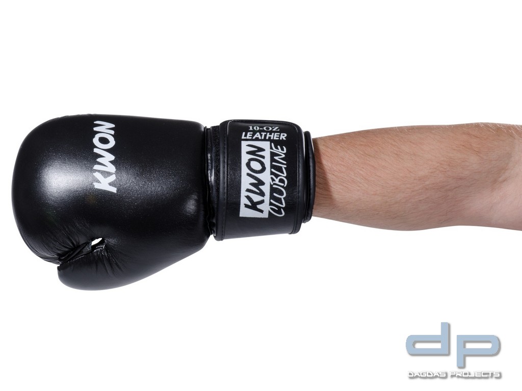 Boxhandschuhe Pointer Echtleder in Schwarz oder Rot