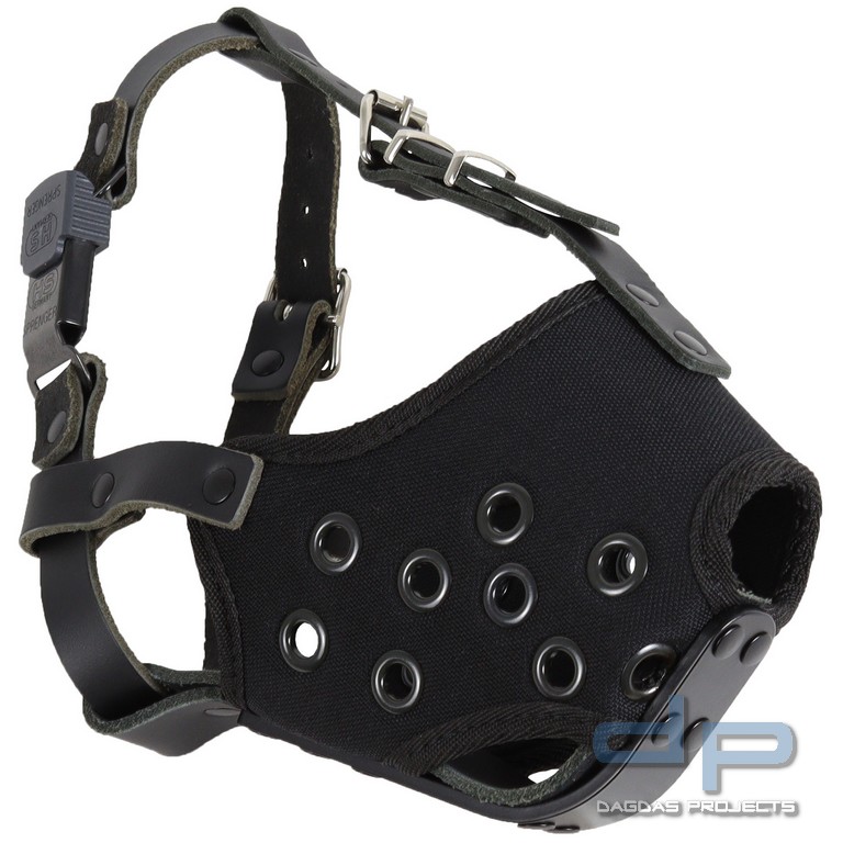 AKAH Maulkorb "Quasi" aus Cordura mit Aluminiumschiene Größe 7-8