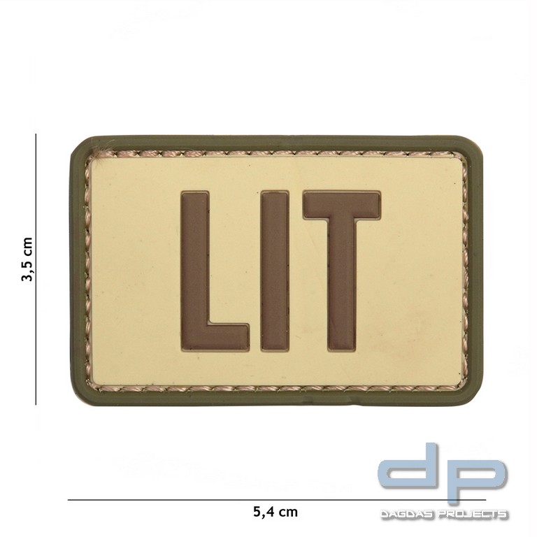 Emblem 3D PVC LIT coyote