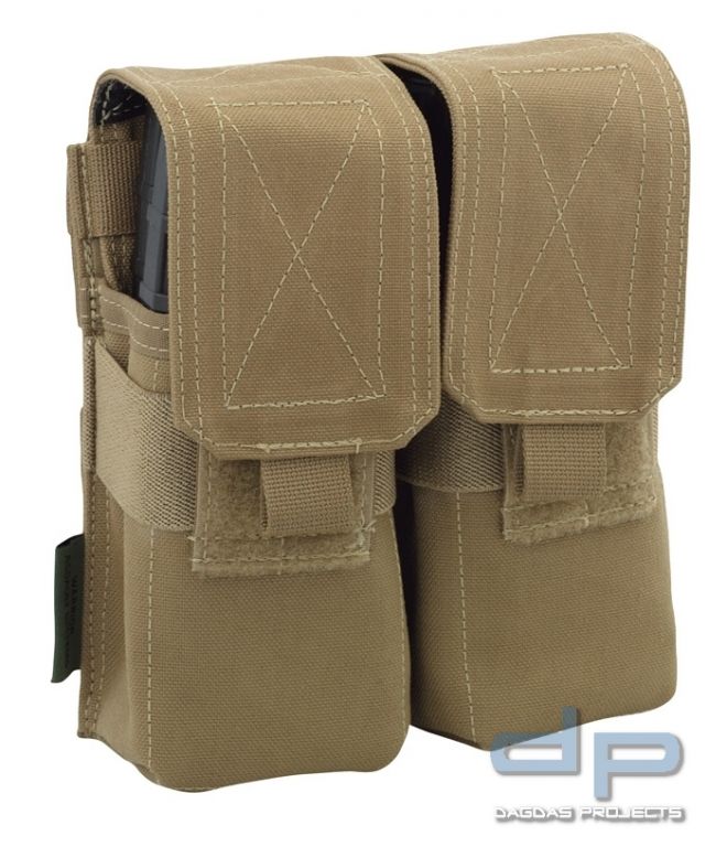 Warrior Double M4 Mag Pouch Coyote