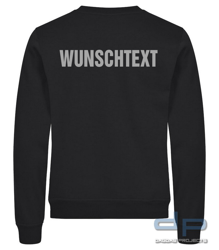 Unisex Miami Roundneck in verschiedenen Farben mit Aufdruck nach Wunsch auf Brust und Rücken