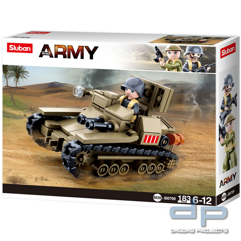 Sluban Small Italian tank M38-B0709 #16138