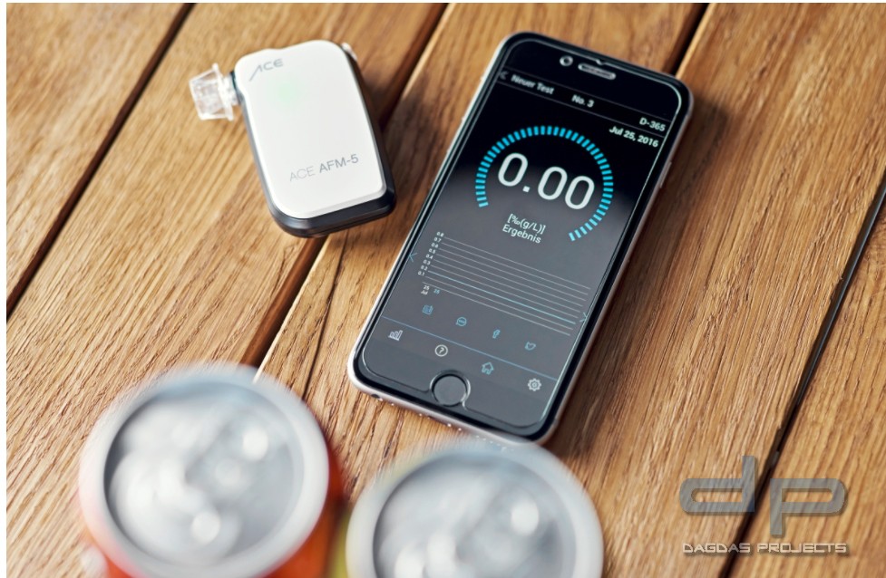 Smartphone-Alkoholtester ACE AFM-5 (Android und iOS)