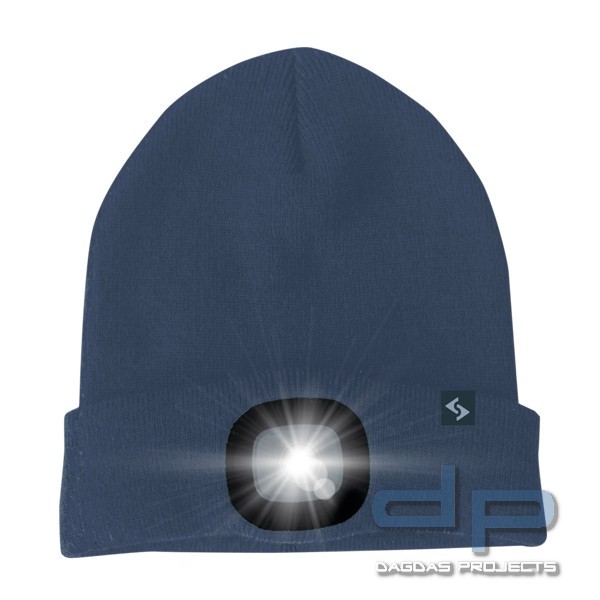 Scheibler LED KINDERMÜTZE in navy und orange
