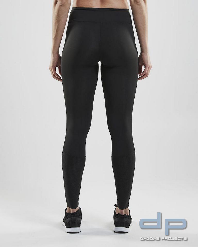 Craft Rush Zip Tights für Damen in Schwarz