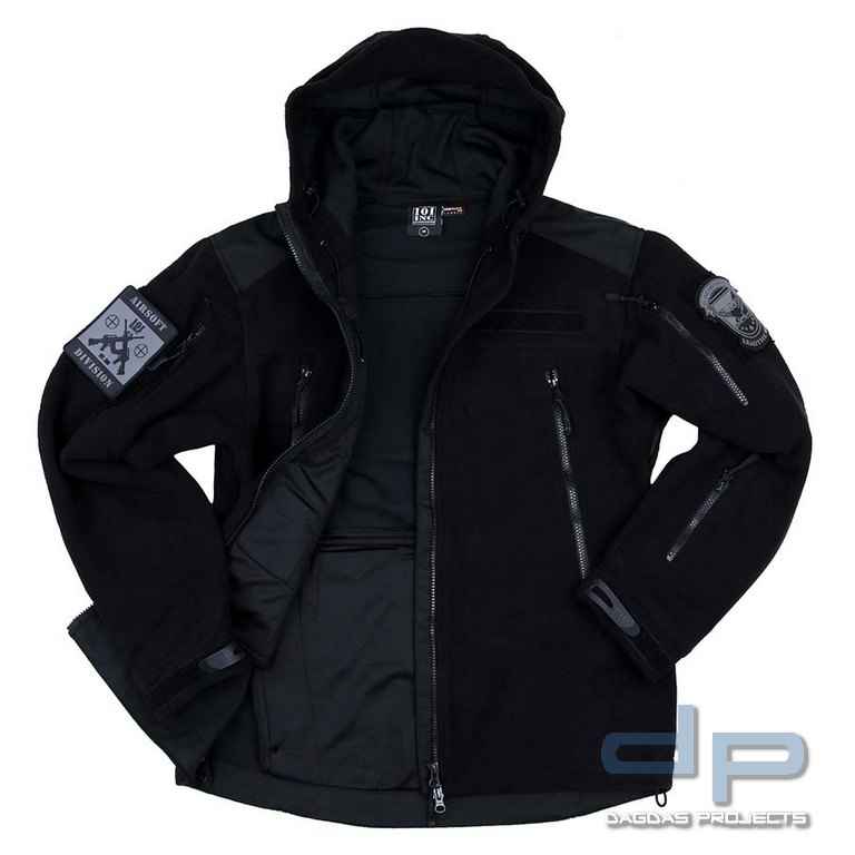 Heavy Duty Fleece Weste mit Kapuze in verschiedenen Farben