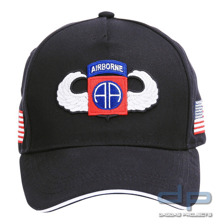 Baseball cap 82nd Airborne WWII 3D in verschiedenen Farben