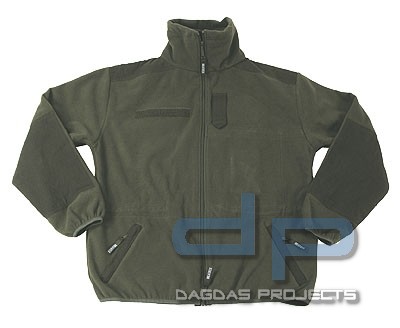 Fleecejacke Mountain-Army oliv