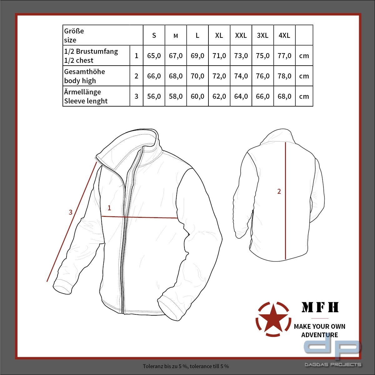 Blouson, "Security", blau