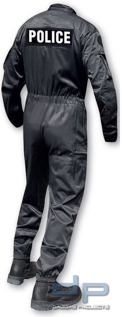 Antistatik Overall der französischen Behörden schwarz
