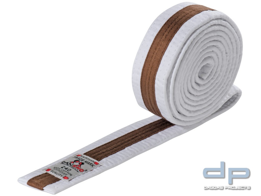 DANRHO Kinder und Jugend Kampfsportgürtel Weiß/Braun/Weiß