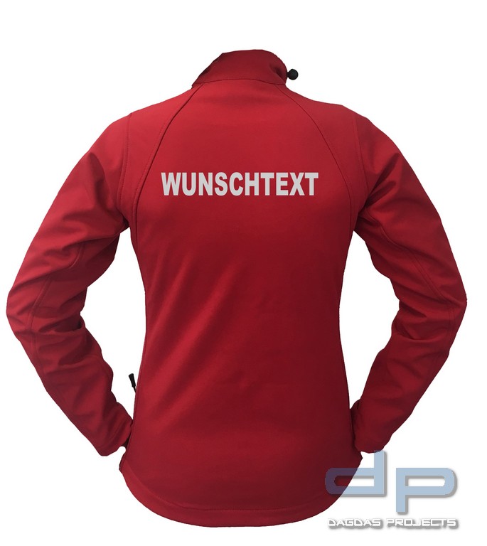 Softshell Damenjacke mit Wunschtext
