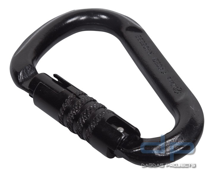 Stahlkarabiner Aliens HMS Trilock Schwarz